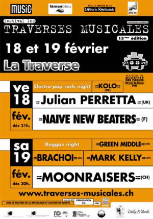 Le festival les Traverses Musicales se droulera les 18 et 19 fvrier 2011  la Traverse  Genve (Suisse) (JPEG)