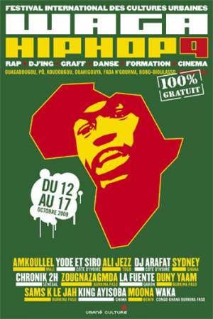 Visuel du Waga Hip Hop 2009 au Burkina Faso (JPEG)